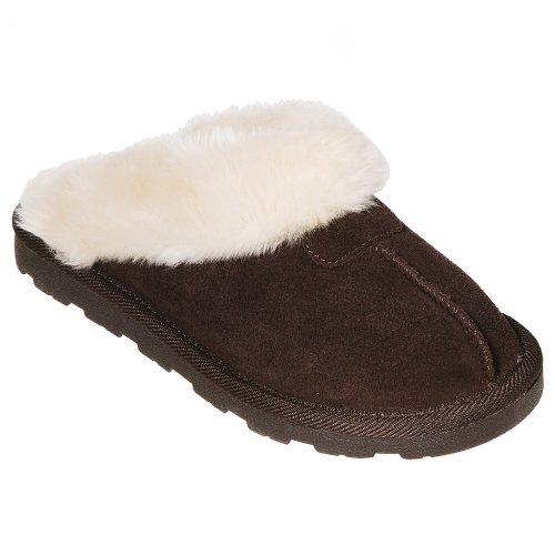 Women's Chandra Suede Scuff Slipper - Brown