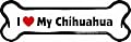Imagine This Bone Car Magnet I Love My Chihuahua 2-inch By 7-inch from Imagine This Company