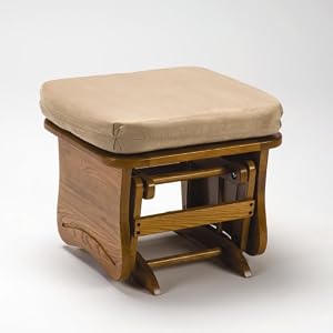 Brooks Furniture Glider Ottoman- Light Oak/ Camel
