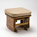 Brooks Furniture Glider Ottoman- Light Oak/ Camel