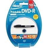 16X Write-once DVD-R with White Ink Jet Printable Surface