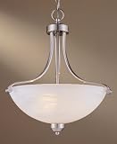 Review Minka-Lavery  / Minka Lavery Lights 1426-84 Foyer Pendant - Brushed Nickel Paradox Contemporary Indoor Lighting