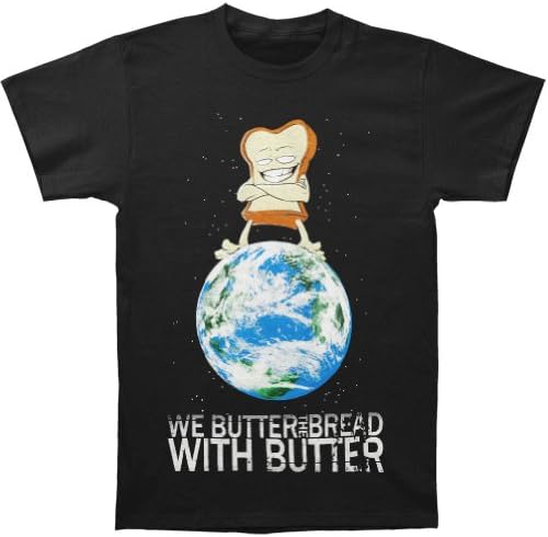 We Butter The Bread With Butter Men's World Domination T-shirt Medium Black