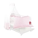 Pinolino 60969-7 - Set f&uuml;r Kinderbett, 4-tlg., 'Gl&uuml;ckspilz' rosa