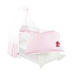 Pinolino 60969-7 - Set f�r Kinderbett, 4-tlg., 'Gl�ckspilz' rosa