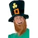Smiffy'S Leprechaun Hat & Beard  Shamrocks Foam