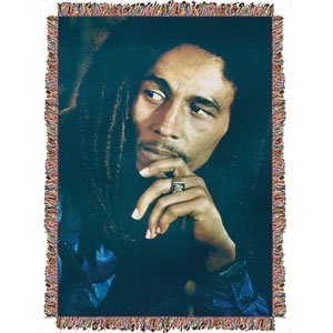 Bob Marley - Woven Throw Blankets
