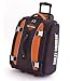Harley-Davidson® 21" Hybrid Casual Upright Luggage Duffle Bag Suitcase. Full Featured for Travel. In-Line Skates. Telescoping Handle. By Athalon. Rust/Black. 21'' x 14'' x 9'' (2646 cu.in). 99620-RUST/BLK.