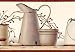 Red Country Enamelware Wallpaper Border Image