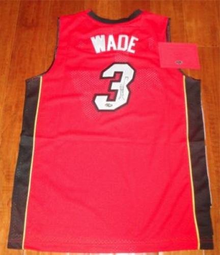 Autographed Dwyane Wade Uniform - Red + HOLO - Autographed NBA Jerseys