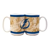 NHL Tampa Bay Lightning 15-Ounce White Nostalgic Mug (2 Pack)