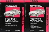 1993 Toyota Supra Repair Shop Manual Original