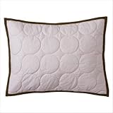 Bacati - Metro Pink/White/Chocolate Quilted Boudoir