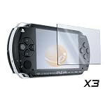 3 Screen Protector + Cloth + for SONY PSP