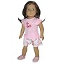 Pink Top and Bow Shorts. Fits 18" Dolls Like American Girl Doll and Others.