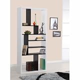 Keith Two Tone Modern Bookcase and Display Stand