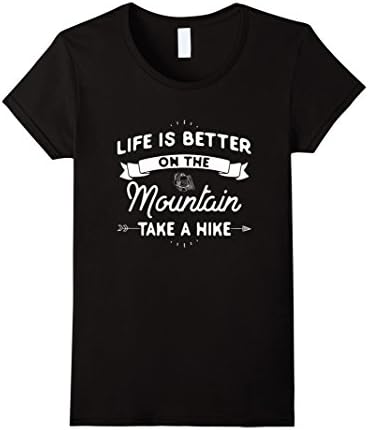 Women's Take a Hike T Shirt, climbing, camping, outdoors Medium Black