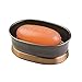 InterDesign Ashford Bar Soap Dish for Bathroom Vanities, Kitchen Sink - Bronze