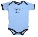 What Happens At Grandma's Stays At Grandma's - Baby Bodysuit, Blue