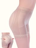 Panty Shaper Buttock Enhancer Boyshort Removable Pads Black or NUDE Color options Color Combo: Nude Small