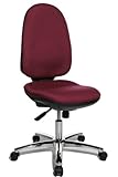 Topstar Drehstuhl Bürostuhl Profi Syncro P70 bordeaux mit Bandscheibensitz