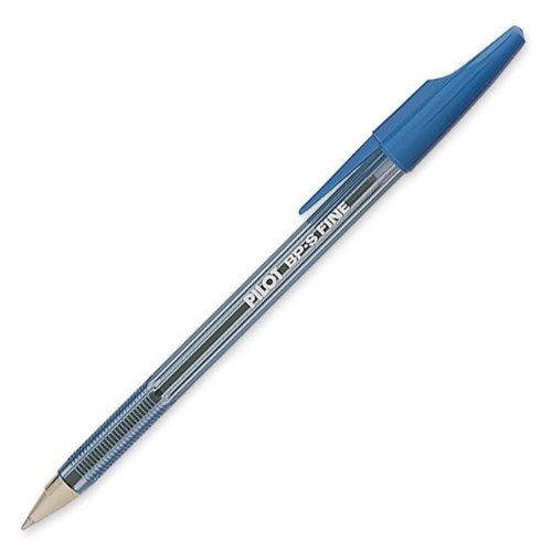 Pilot Better Stick Ballpoint Pen, Fine Point, Tinted Blue Barrel, Blue Ink (36011), 12-Count