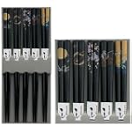 Black Laquer Scenery Chopsticks