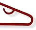 Honey-Can-Do Lightweight Recycled Plastic Hangers, 60-Pack, Red