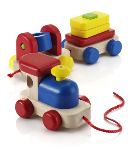 Wooden Pull-Along Train