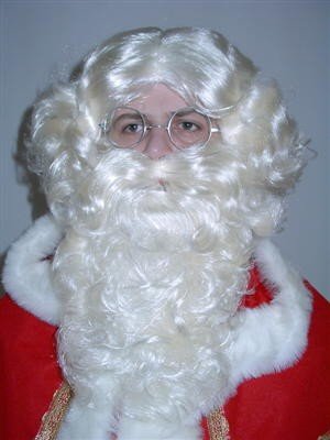 Weihnachtsmann Zubehör Set Bart Perücke Weihnachten
