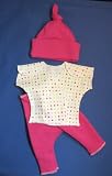 Dottie Dots Pink Three Piece Set (Four sizes! Micro preemie 0-3 pounds to 12 pounds), Small Infant 5-8 Pounds
