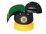 Boston Bruins Black/Yellow Two Tone Snapback Adjustable Plastic Snap Back Hat / Cap