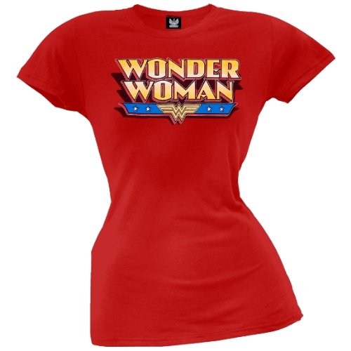  Wonder Woman - Glitter Logo Ladies T-Shirt