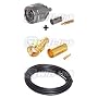 Low Loss 200 Pre-assembled N male to RP (reverse polarity) SMA male 15 ft. Cable for D-Link