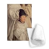 Panel of the Monks, from the Polyptych of.. - Tea Towel 100% Cotton - Art247 - Tea Towel - 46x70cm