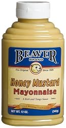 Beaver Brand Honey N Mustard Mayonnaise Sauce, 12-Ounce Squeezable Bottles (Pack of 6)