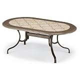 Telescope Casual 197 42' x 84' Oval Deluxe Faux GraniteTable
