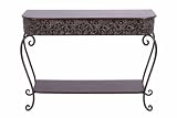 Benzara 69138 Metal Console Table
