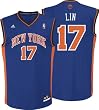 Jeremy Lin Adidas Youth Revolution New York Knicks Replica Blue Jersey