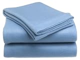  : Pike Street Fleece King Sheet Set. Wedgewood