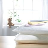 Izziwotnot Cotton Pillow Case, White, Cot Bed, 2 Pack