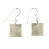 Anna Perrone Thai Silver Square Earrings finished with .925 Sterling Silver
