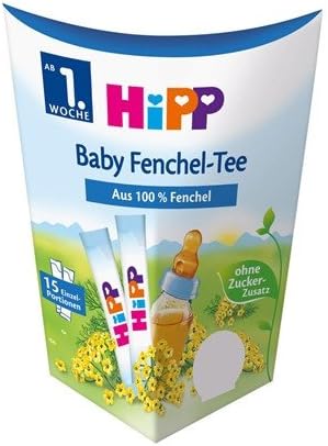 1 box- HiPP Fennel Tea - ORGANIC- Single servings - From 1st week-
