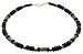 Surf Style Coco Wood Bead, Hematite & Cord Necklace - D