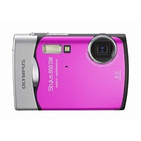 Olympus Stylus 850 SW Digital Camera (Pink)