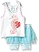 Mud Pie Little Girls' Toddler Two Piece Playwear Set Sleeveless, Multi, 2T