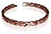 Copper Magnetic hugs and kisses 0.25" Wide Bracelet 7.5 inches Long with Fold over Clasps