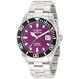 Invicta Men's 1001 Pro Diver Automatic Purple Dial Stainless Steel Watch