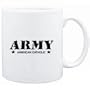 Mug White " ARMY American Catholic " Religions
