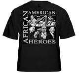 African American Heroes T-Shirt :: Featuring Obama, MLK. Malcolm X, Joe Louis, Jackie Robinson & The Tuskegee Airmen #B203